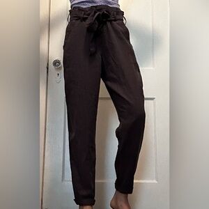 Old Navy Women's grey paper bag pants